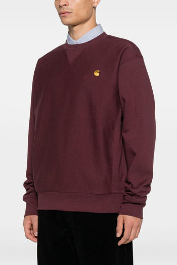 Wip Felpa Rosso Uomo American Script - 2