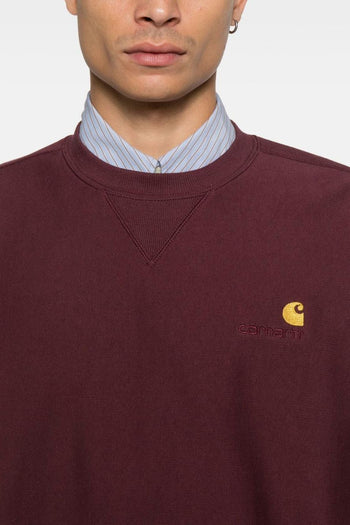 Wip Felpa Rosso Uomo American Script - 5