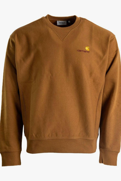 Wip Felpa Marrone Uomo American Script