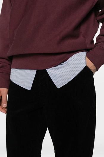 Wip Pantalone Nero Uomo a Coste - 2