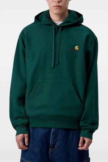Wip Felpa Verde Uomo American Script - 3