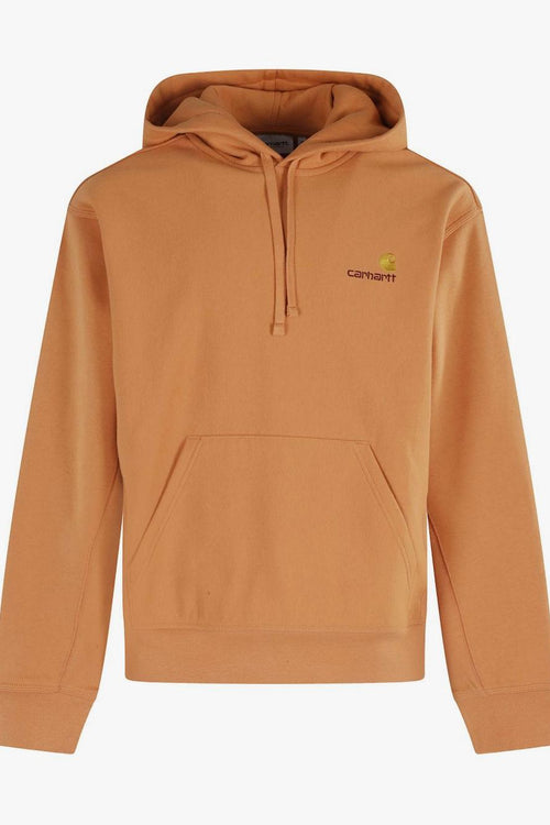 Wip Felpa Arancione Uomo American Script