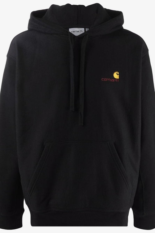 Wip Felpa Nero Uomo Micro Ricamo