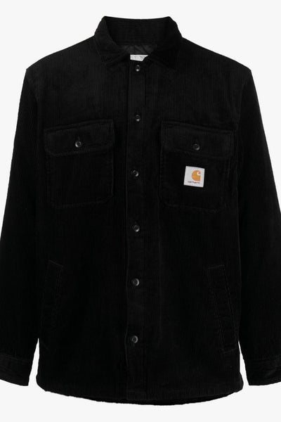 Wip Giacca-Camicia Nero Uomo Millerighe