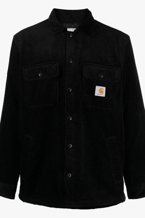 Wip Giacca-Camicia Nero Uomo Millerighe