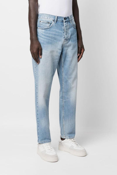 Wip Jeans Blu Chiaro Uomo Gamba Dritta