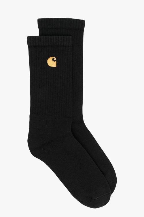 Wip Uomo Calze Nero Ricamo Logo