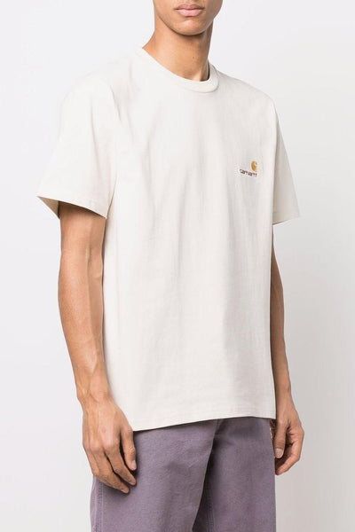 Wip Pocket Uomo T-shirt Bianco Ricamo Logo C