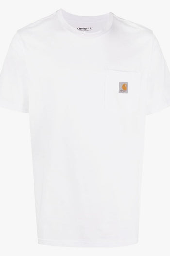 Wip T-shirt Bianco Uomo S/S Pocket - 5
