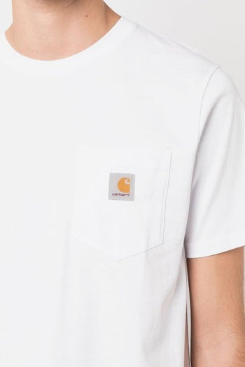 Wip T-shirt Bianco Uomo S/S Pocket - 4