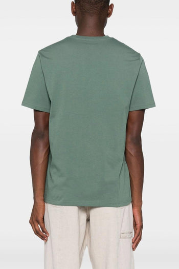 T-shirt Verde Uomo Tasca Patch Logo - 3