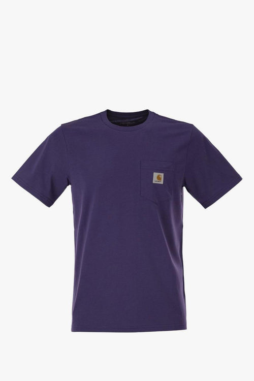 Wip T-shirt Viola Uomo con Taschino