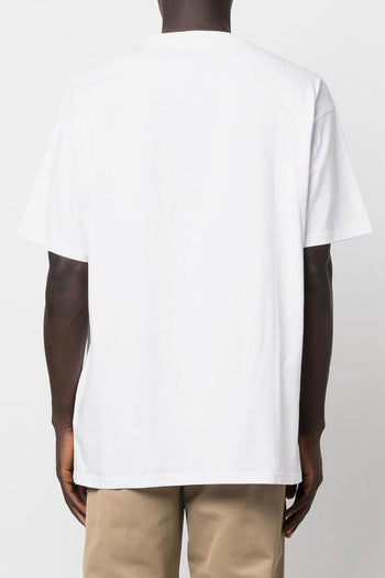 T-shirt Bianco Uomo Micro Logo - 5