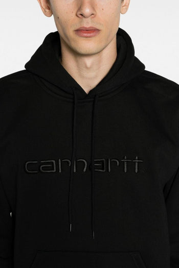 Wip Felpa Nero Uomo Cappuccio Ricamo Logo - 2