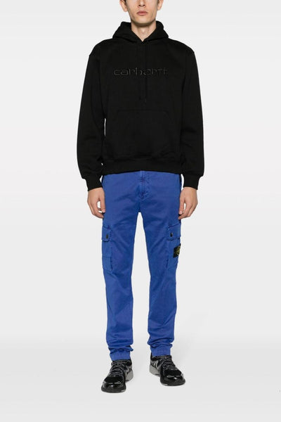 Wip Felpa Nero Uomo Cappuccio Ricamo Logo