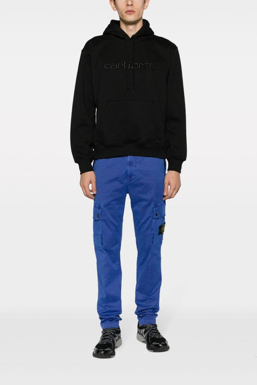 Wip Felpa Nero Uomo Cappuccio Ricamo Logo