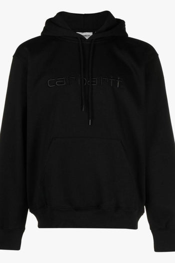 Wip Felpa Nero Uomo Cappuccio Ricamo Logo - 5