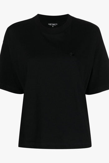 Wip S/S Pocket Donna T-shirt Nero Micro Ricamo - 5