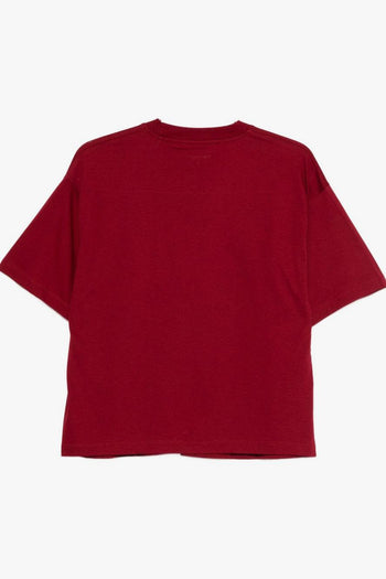 Wip Donna T-shirt Rosso Micro Logo C - 2