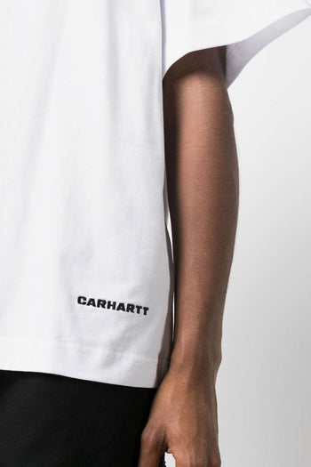 Wip T-shirt Bianco Uomo Link Script - 4