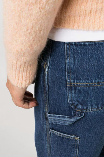 WIP Single Knee Uomo Jeans Blu Medio - 4