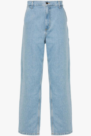 Wip Single Knee Uomo Jeans Blu Chiaro - 5