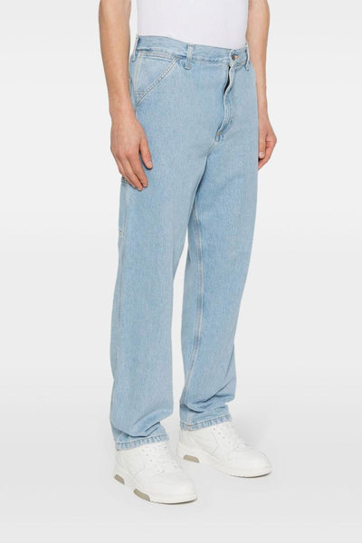 Wip Single Knee Uomo Jeans Blu Chiaro