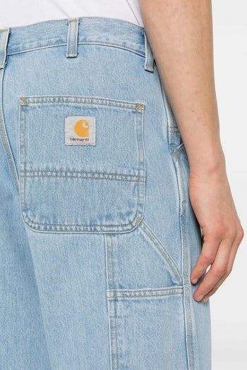 Wip Single Knee Uomo Jeans Blu Chiaro - 4