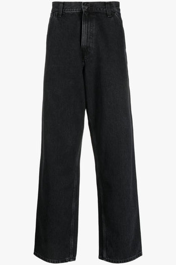 Wip Single Knee Uomo Jeans Nero - 5