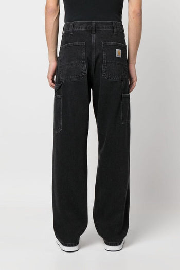 Wip Single Knee Uomo Jeans Nero - 3