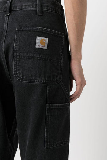 Wip Single Knee Uomo Jeans Nero - 4