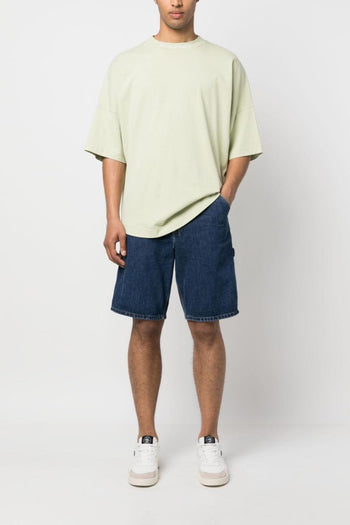 Wip Uomo Bermuda Blu Single Knee Lavaggio Medio - 2