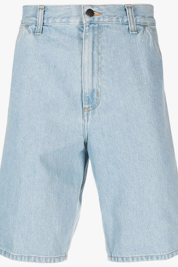 Wip Uomo Bermuda Blu Single Knee Lavaggio Chiaro - 5