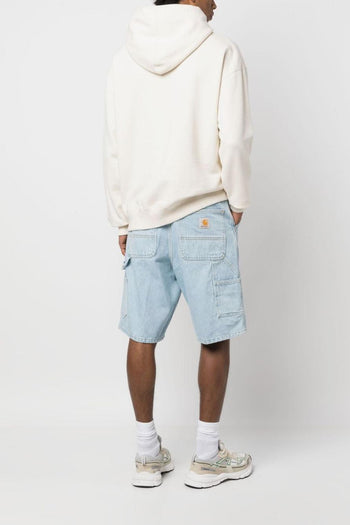 Wip Uomo Bermuda Blu Single Knee Lavaggio Chiaro - 3