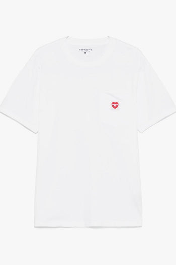Wip T-shirt Cuore Rosso Uomo Bianco - 4