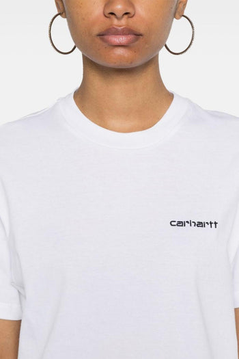 Wip T-shirt Bianco Donna W' S/S Script Embroidery - 4