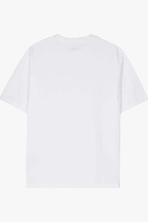 T-shirt Bianco Uomo Patch sul Fondo - 2