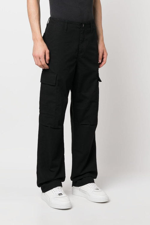 Pantalone Nero Uomo Ripstop Cargo - 2