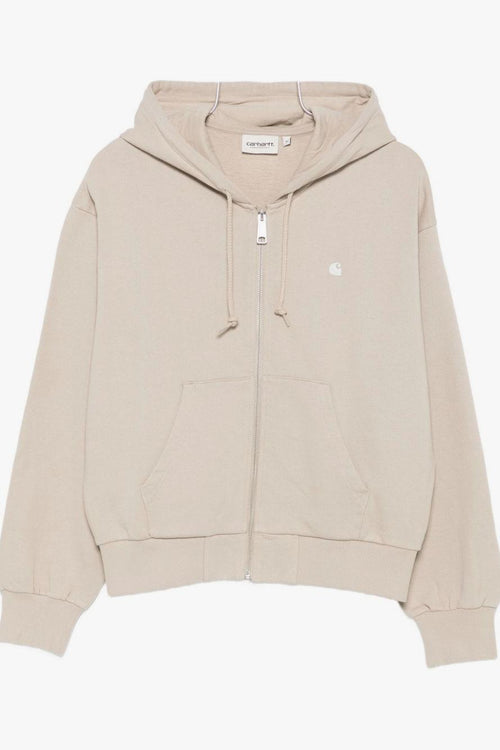 Wip Felpa Beige Donna con Zip