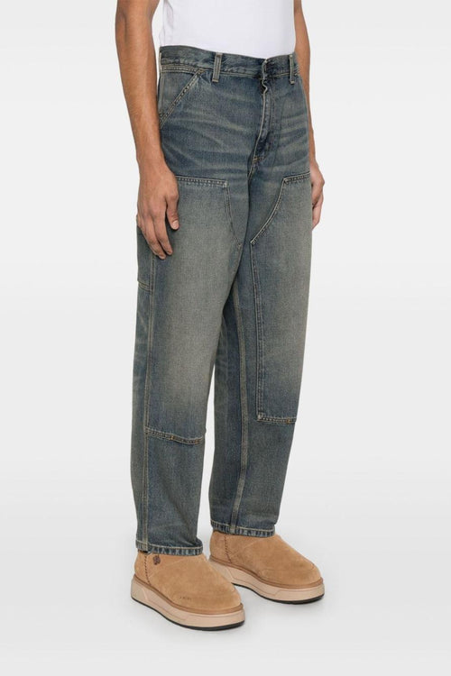 Wip Uomo Jeans Blu Double Knee