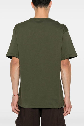 T-shirt Verde Uomo Micro Ricamo Logo - 2