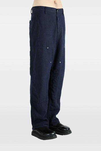 WIP Double Knee Uomo Pantalone Blu - 2