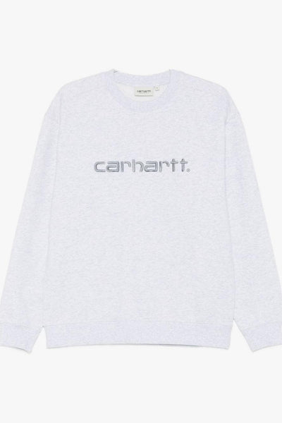 Wip Felpa Grigio Donna Logo Ricamato