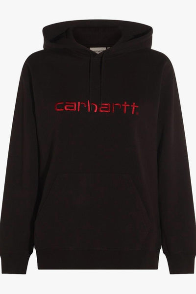 Wip Felpa Nero Donna Ricamo Logo