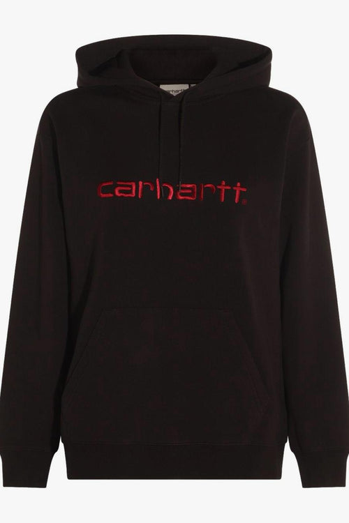 Wip Felpa Nero Donna Ricamo Logo