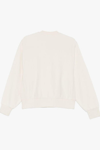 Wip Felpa Ecru Donna Micro Ricamo Logo - 3