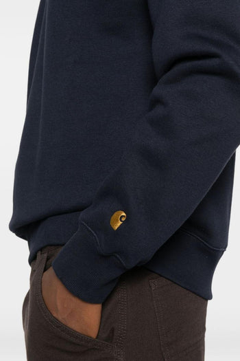 Wip Micro Script Uomo Felpa Blu - 3