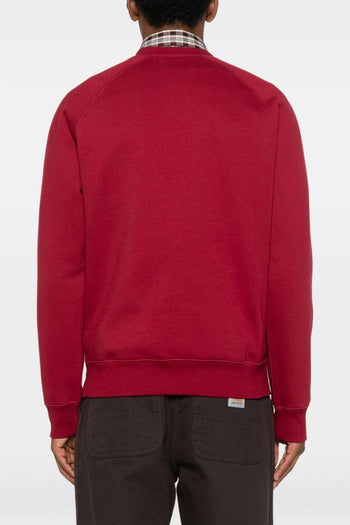 Wip Felpa Rosso Uomo Micro Ricamo Logo - 3
