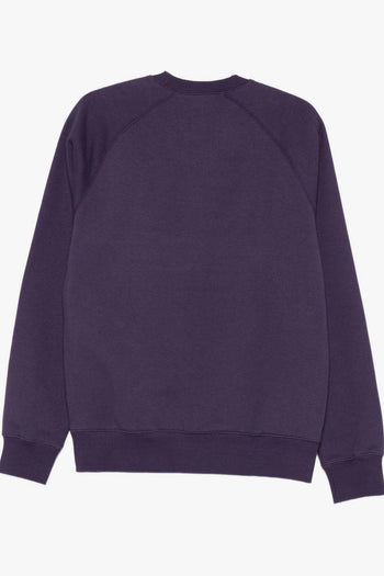 Wip Felpa Viola Uomo Micro Ricamo sul Polso - 3