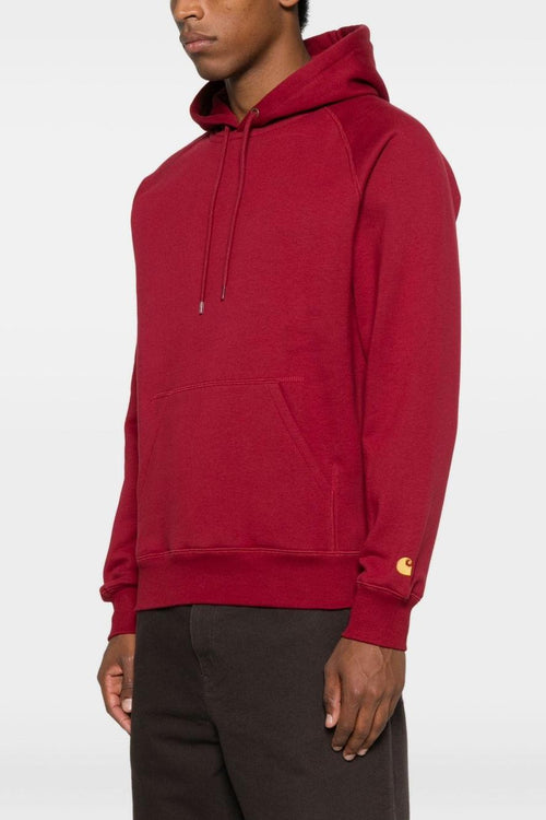 Wip Chase Uomo Felpa Cappuccio Rosso